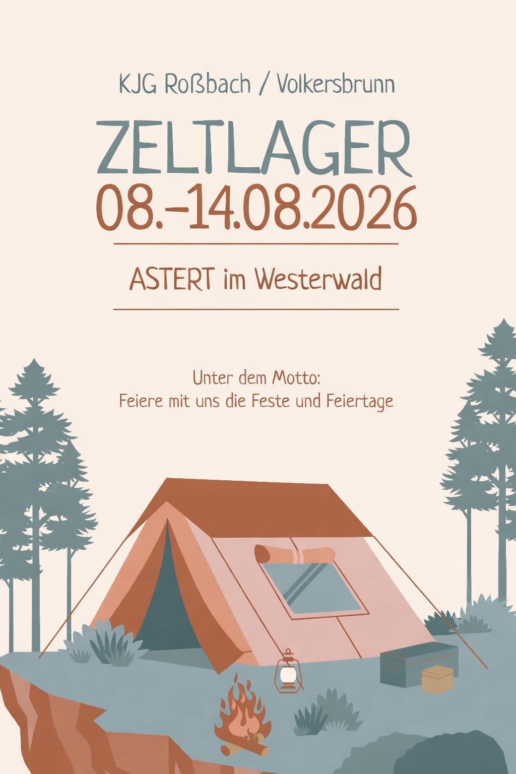 Zeltlager Flyer